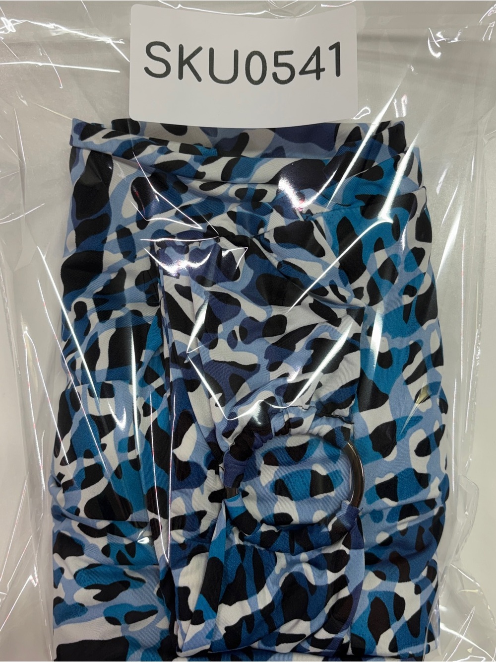 Robert Louis Blue Animal Print Maxi Skirt L Boho Resort Y2K - Picture 10 of 10